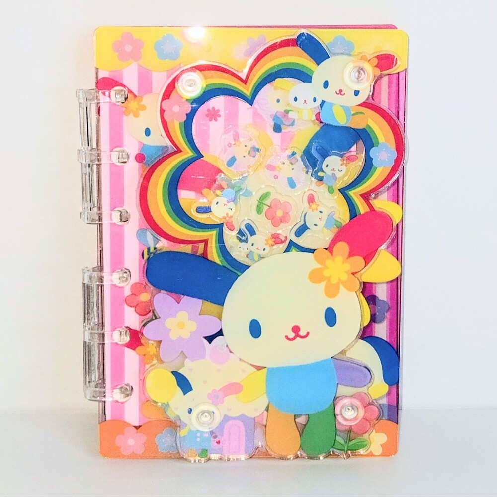 USAHANA Shaker Notebook A7 Size 5.5x4in Viral Shaking Charm Acrylic Book NEW